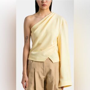 NANUSHKA LAURINE ONE SHOULDER TOP SZ XS